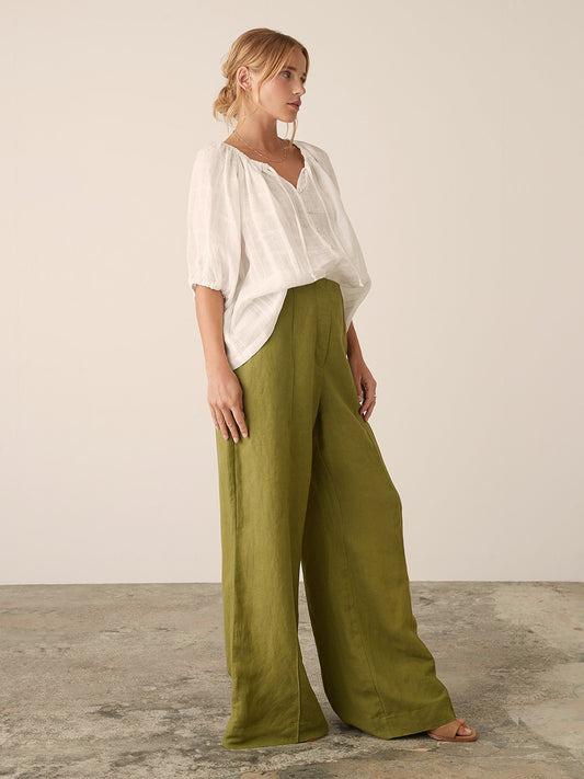 Amalfi Blouse - WHITE