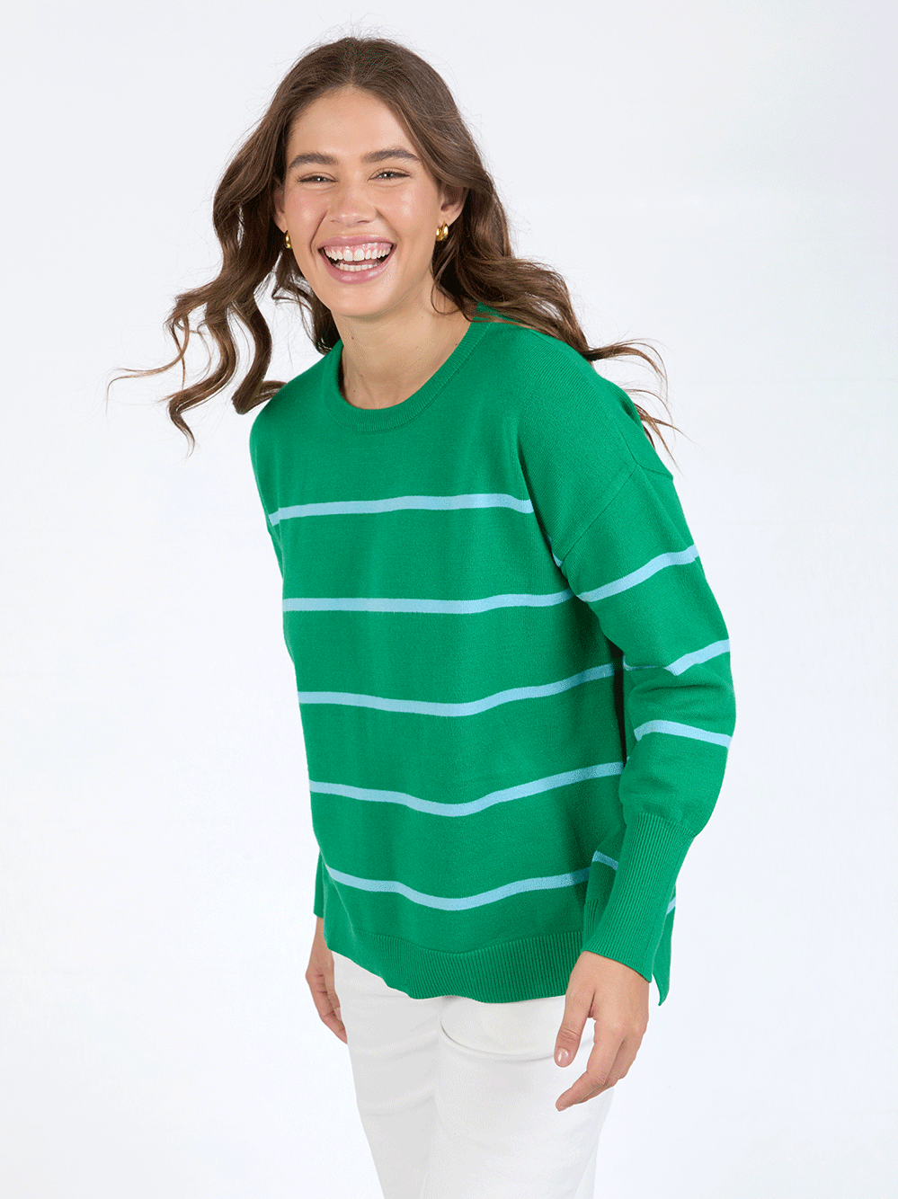 Charli Stripe Knit - GREEN