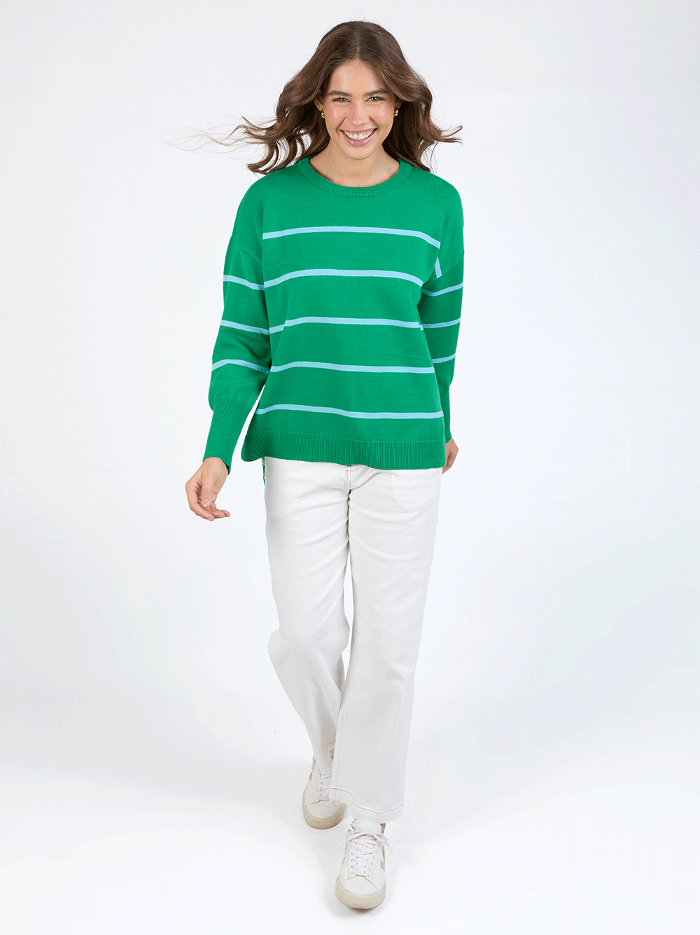 Charli Stripe Knit - GREEN