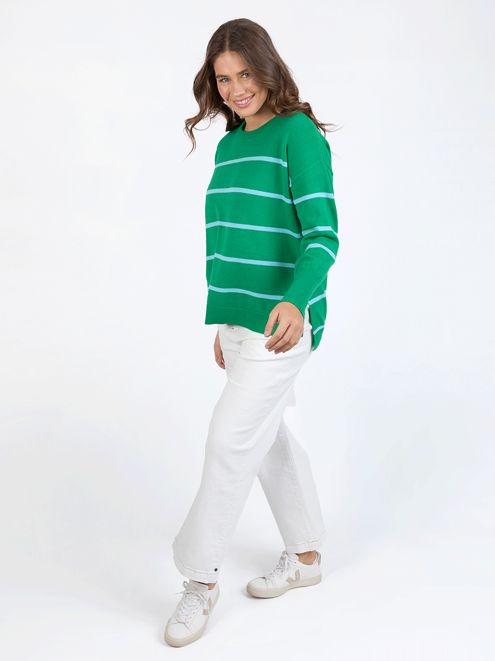 Charli Stripe Knit - GREEN
