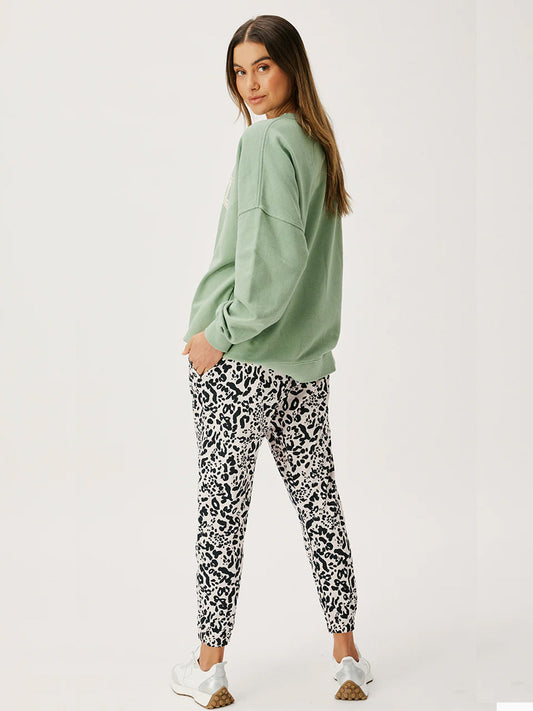 Comeback Pant - CREME LEOPARD