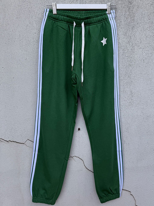 Cuff Trackpants - GREEN/WHITE