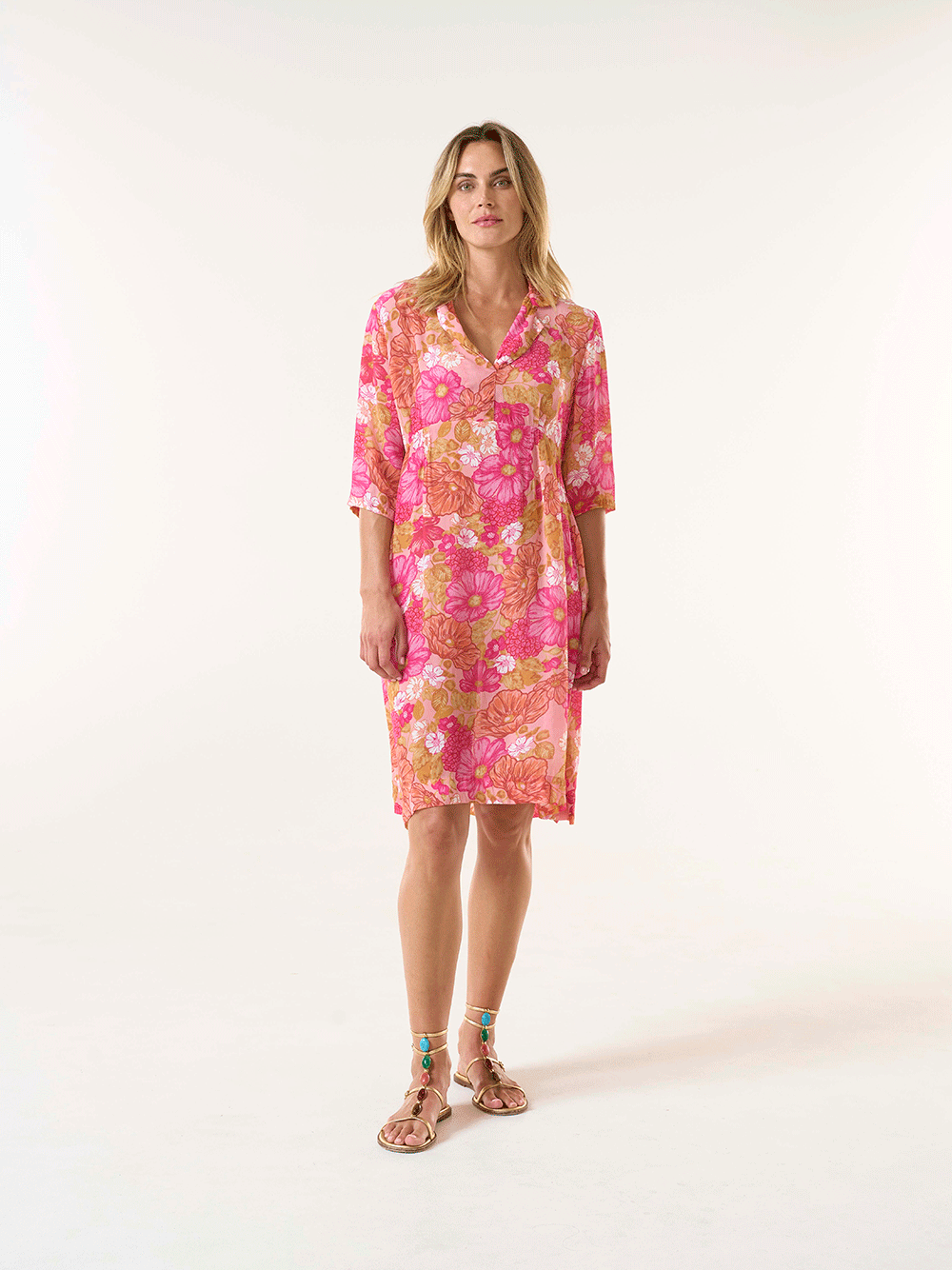 Jazz Viscose Dress - CAPE COZ PINK