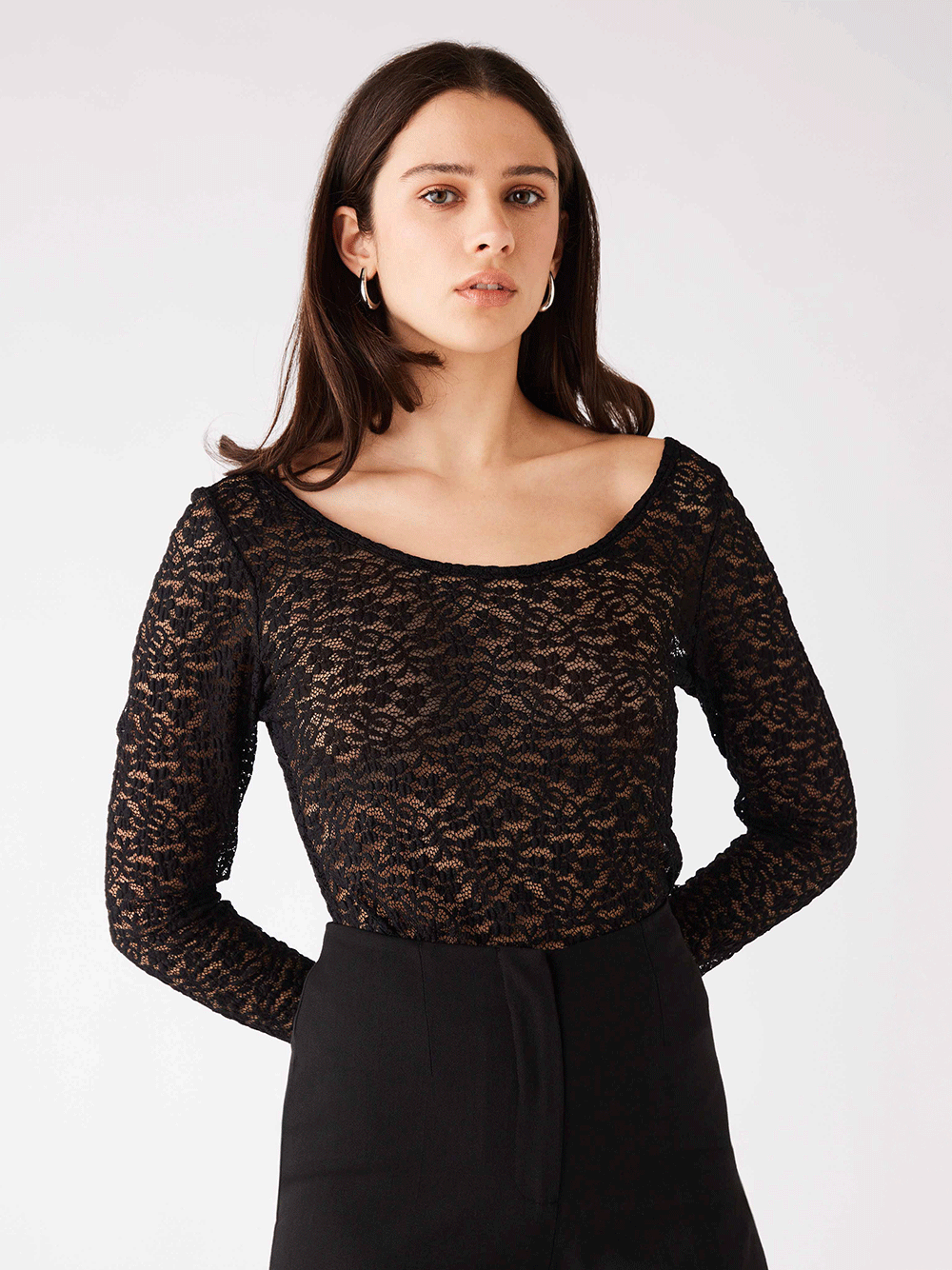 Charmer Top - BLACK