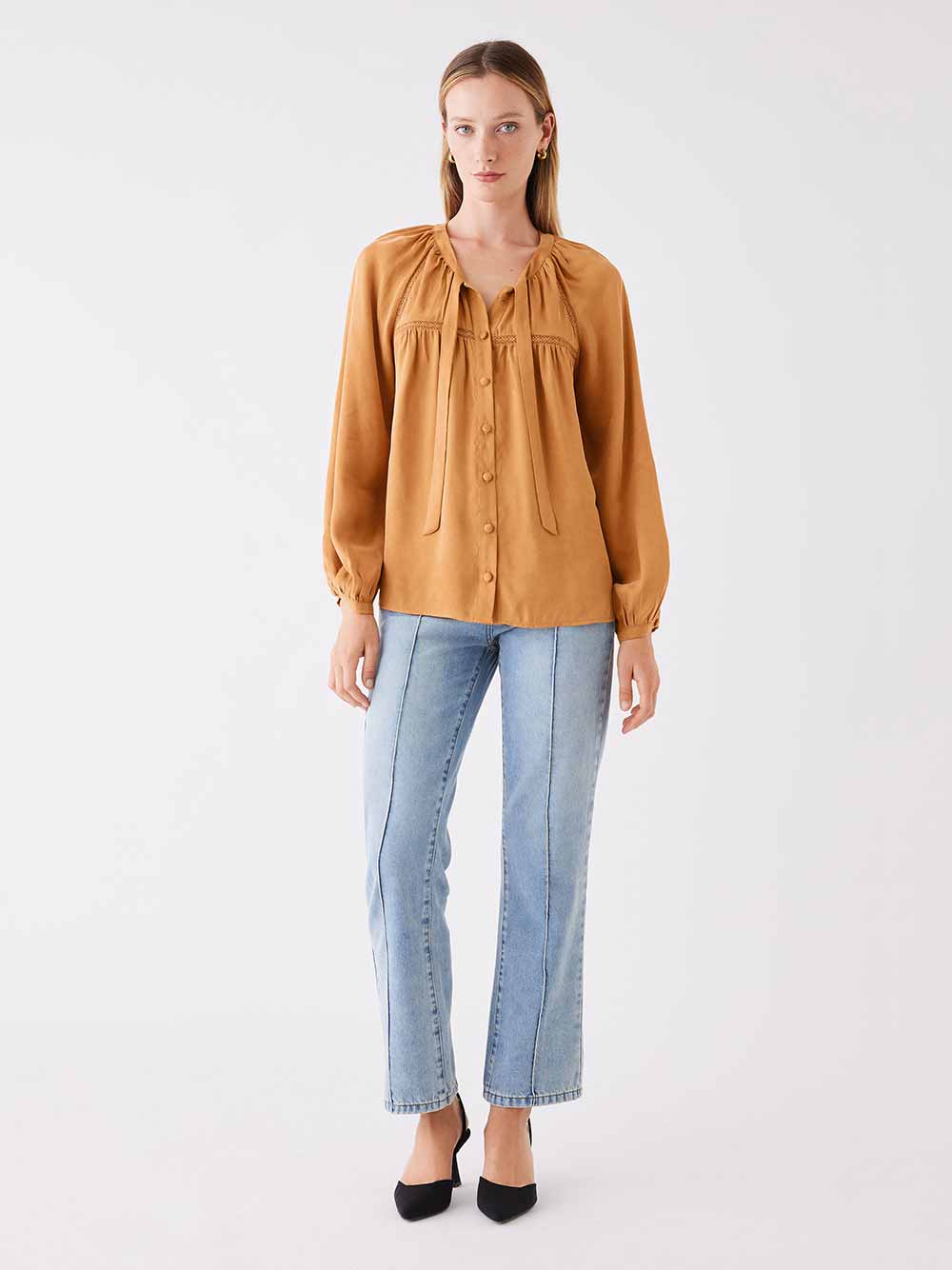 Compass Blouse - MUSTARD