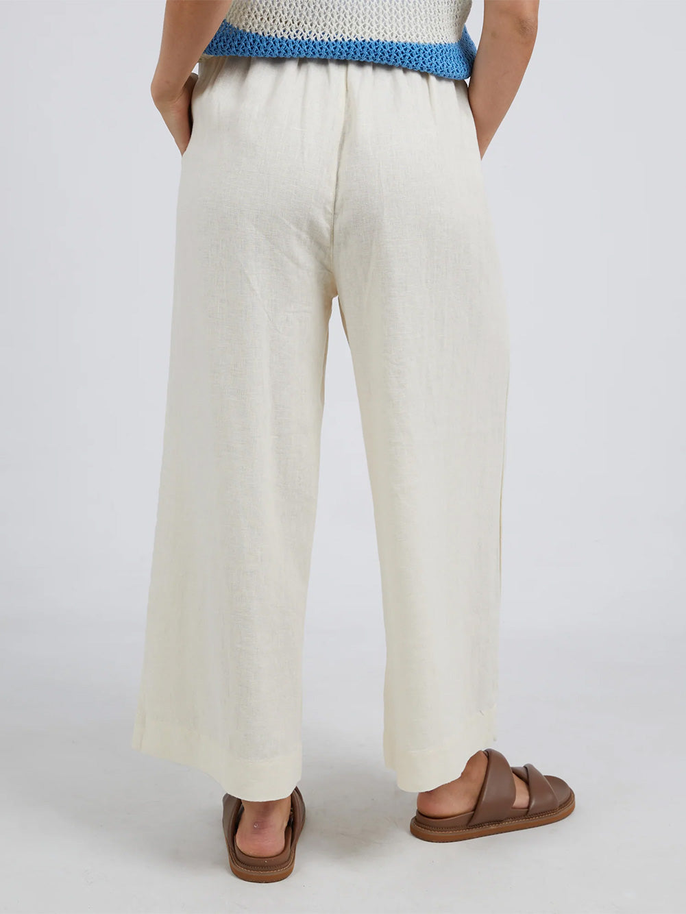 Dionne Wide Leg Pant - COCONUT