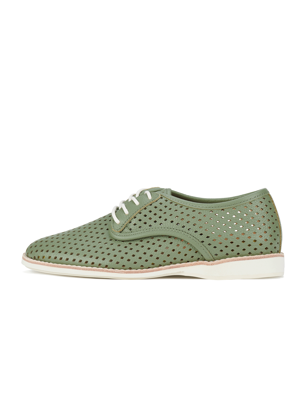 Derby Punch Tumble Shoes - FERN GREEN