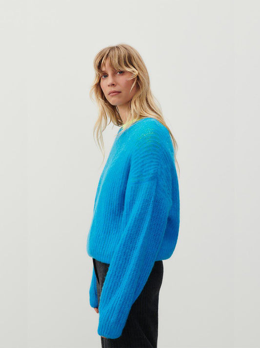 East Round Neck Pullover - PARADISE MELANGE