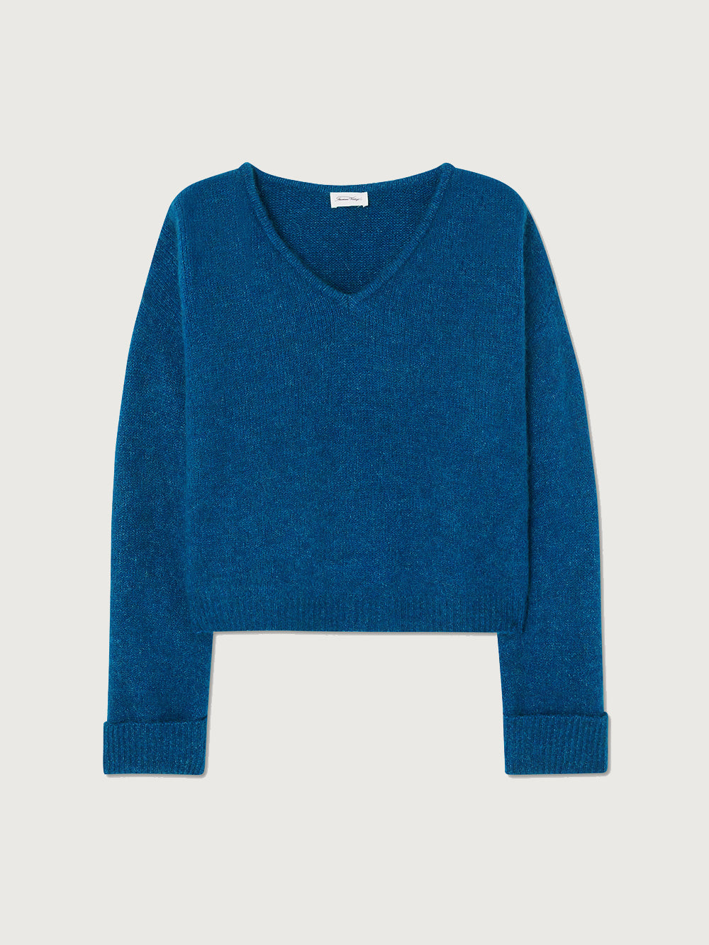 East V-Neck Pullover - BLUE MELANGE
