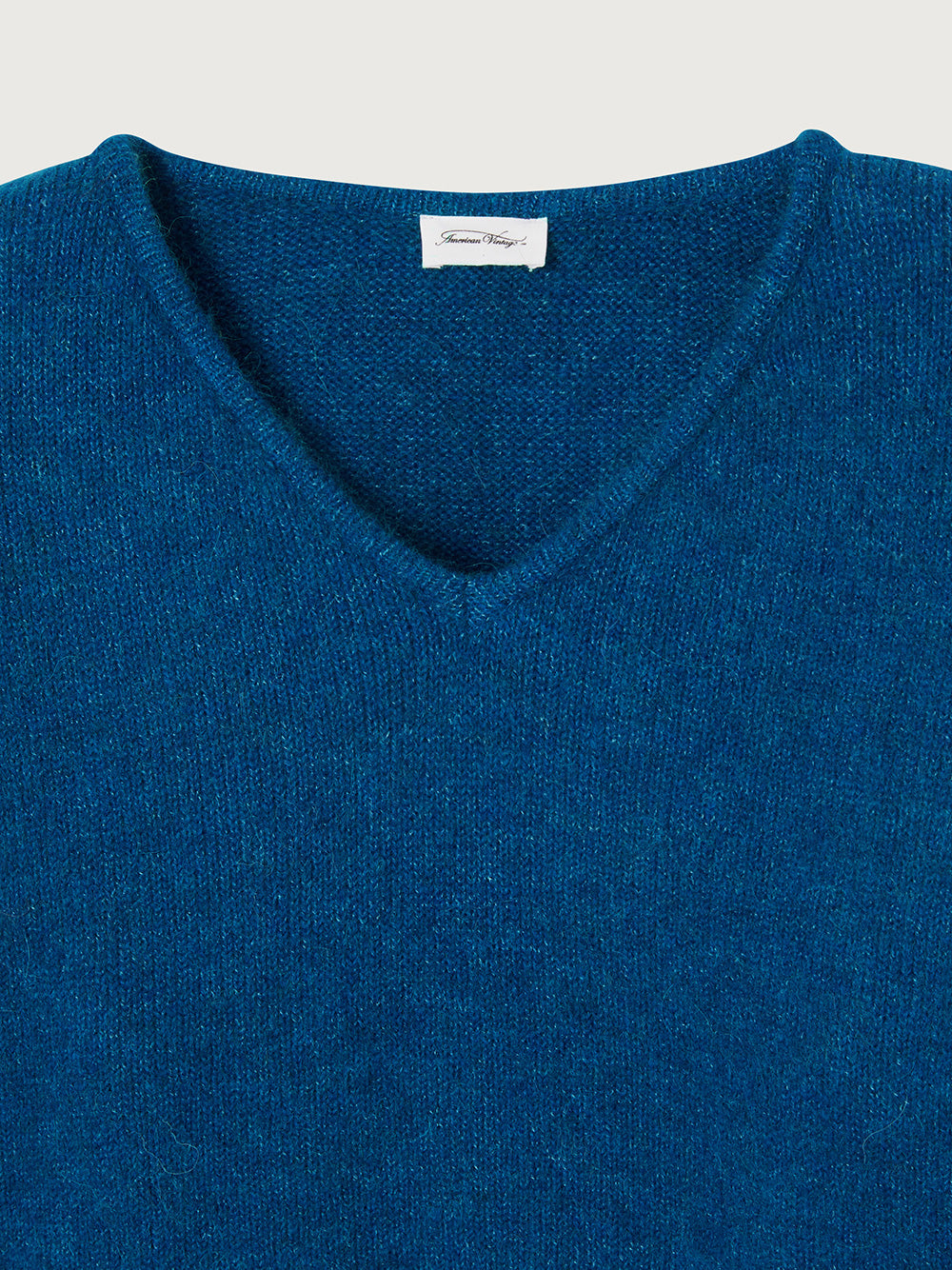 East V-Neck Pullover - BLUE MELANGE