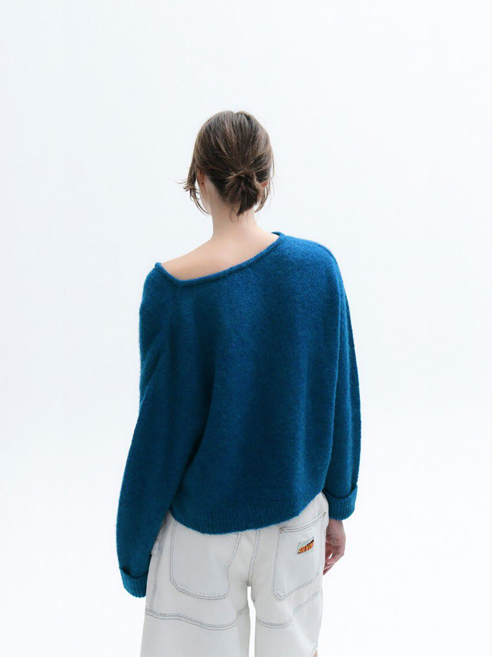 East V-Neck Pullover - BLUE MELANGE
