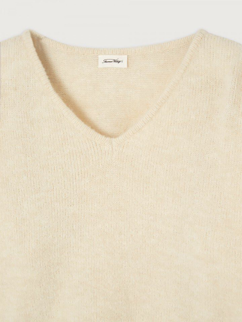 East V-Neck Pullover - MOTHER OF PEARL
