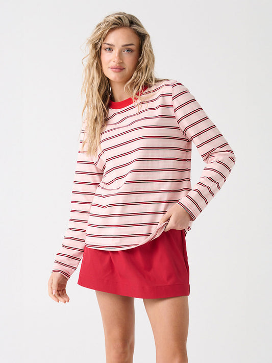 Felix Long Sleeve - RED/PINK STRIPE