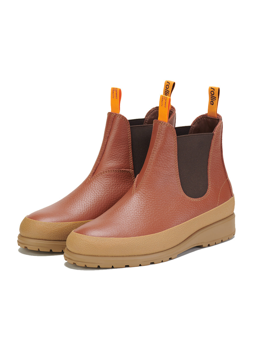 Fields Chelsea Waterproof Boots - Cognac/Latte