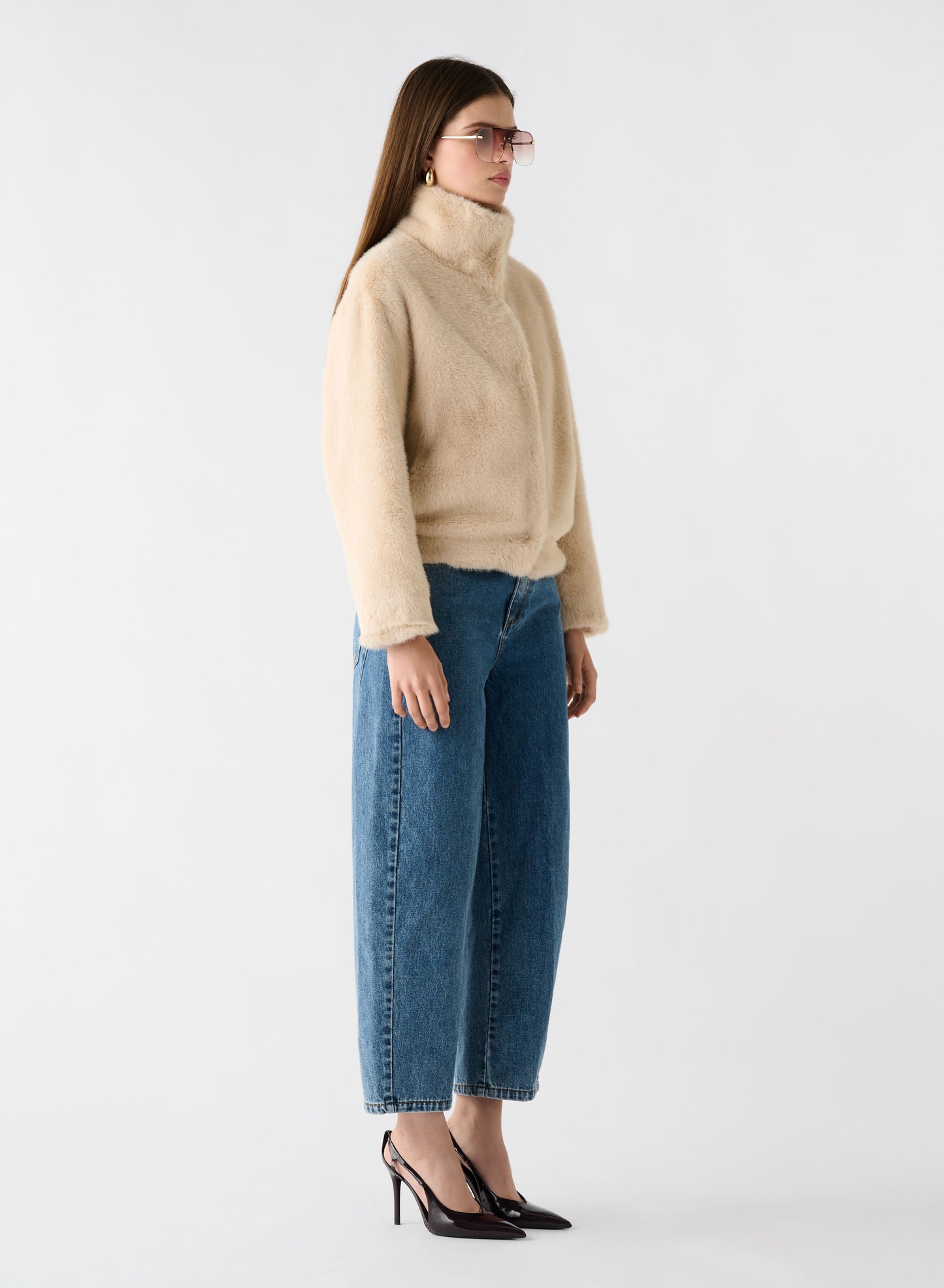 Harmony Fur Jacket - CREAM