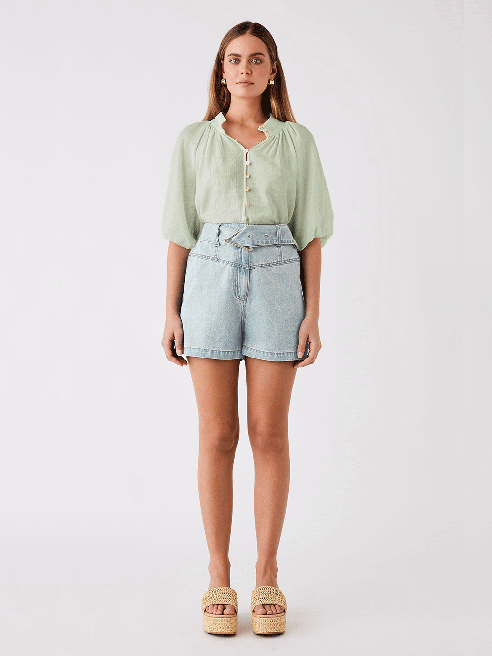 Island Blouse - SAGE