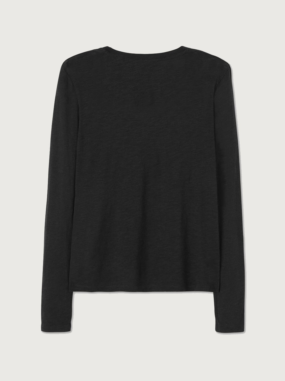 Jacksonville L/S Scoop Neck Top - BLACK