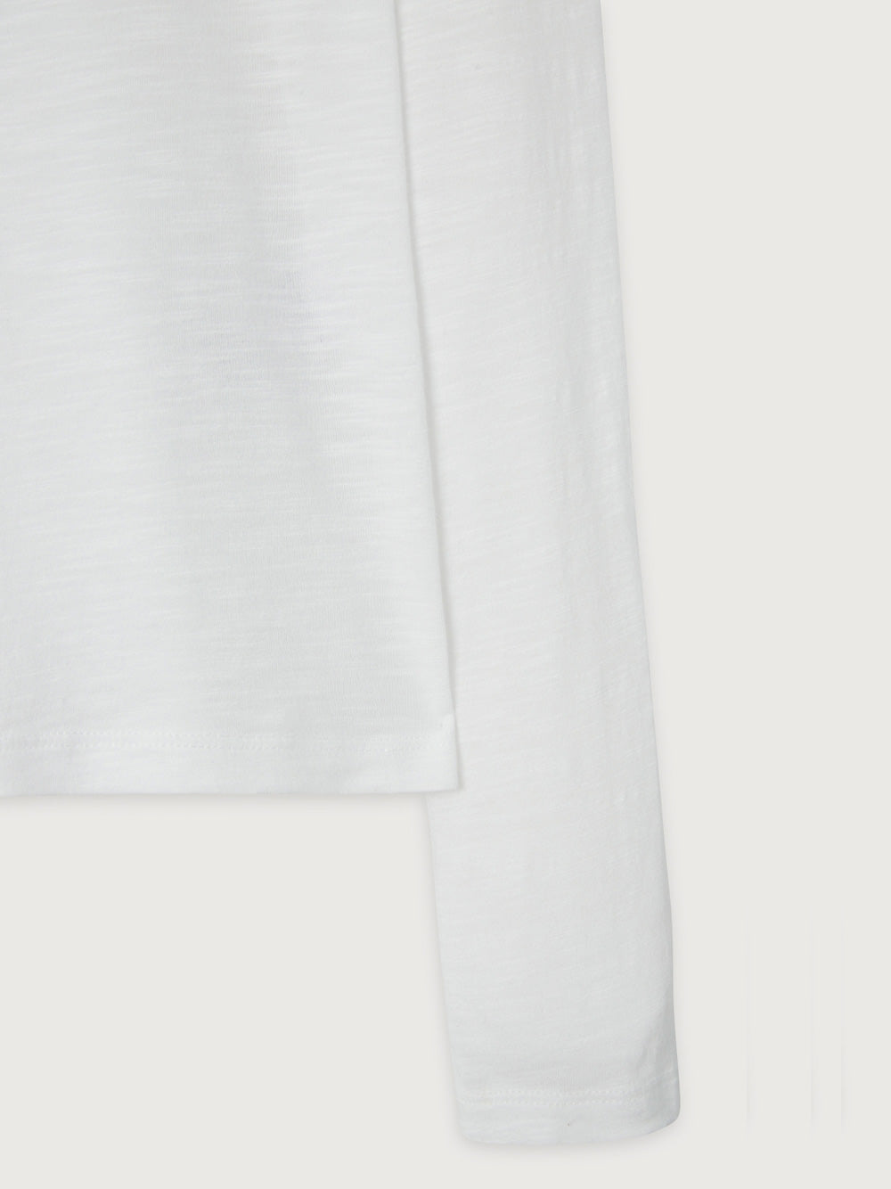 Jacksonville L/S Scoop Neck Top - WHITE