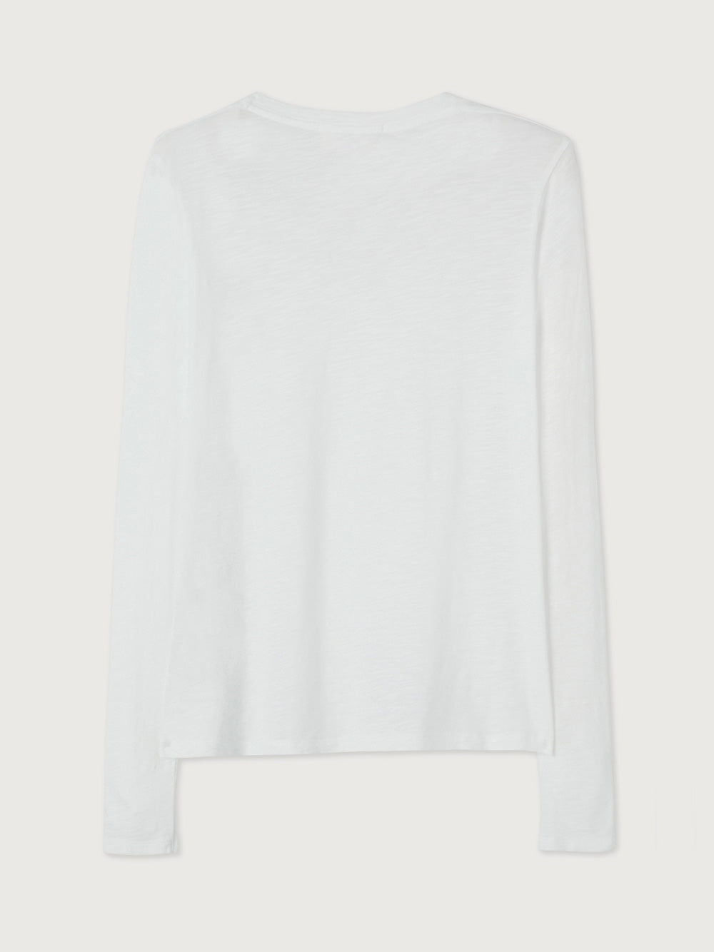 Jacksonville L/S Scoop Neck Top - WHITE
