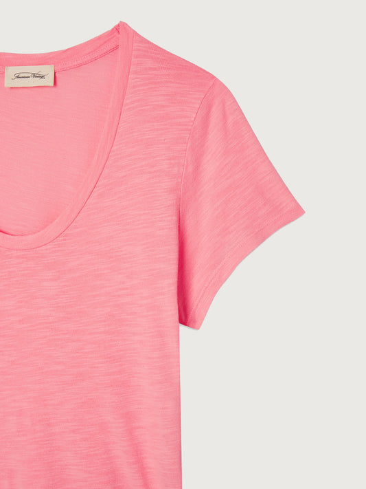 Jacksonville Scoop Neck T-Shirt - FLAMINGO