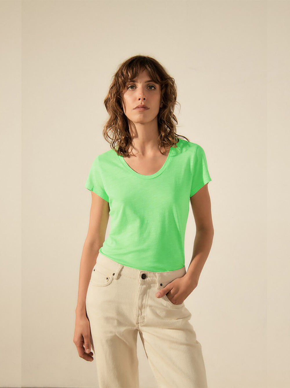 Jacksonville Scoop Neck T-Shirt - VINTAGE APPLE GREEN
