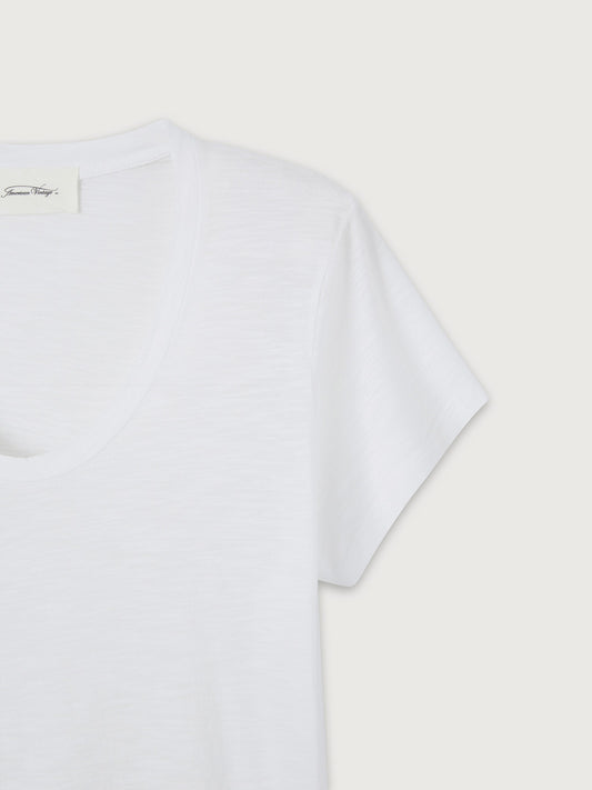 Jacksonville Scoop Neck T-Shirt - WHITE