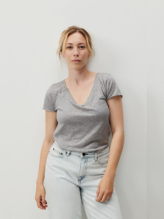 Jacksonville V-Neck T-Shirt - GREY MELANGE