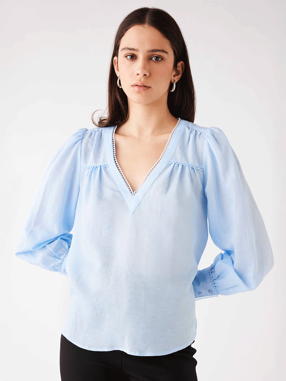 Josephine Blouse - Sky