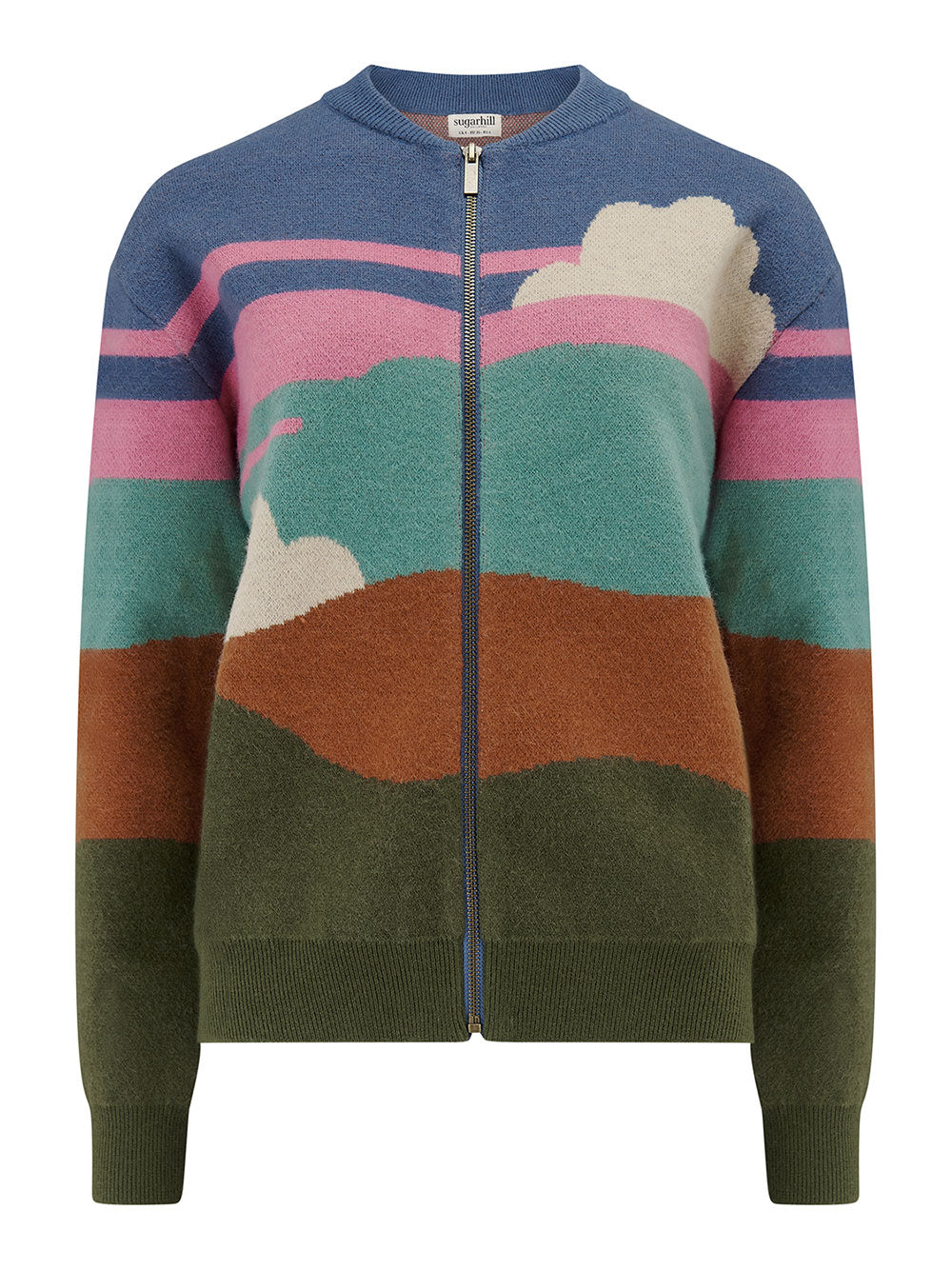 Solana Knitted Bomber - CLOUDY HILLS