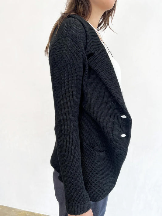 Chiara Knit Jacket - BLACK