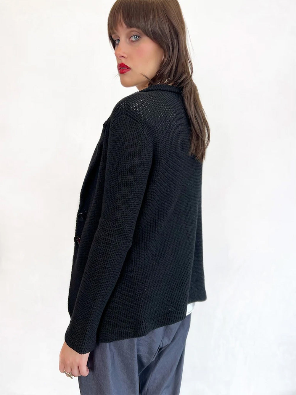 Chiara Knit Jacket - BLACK