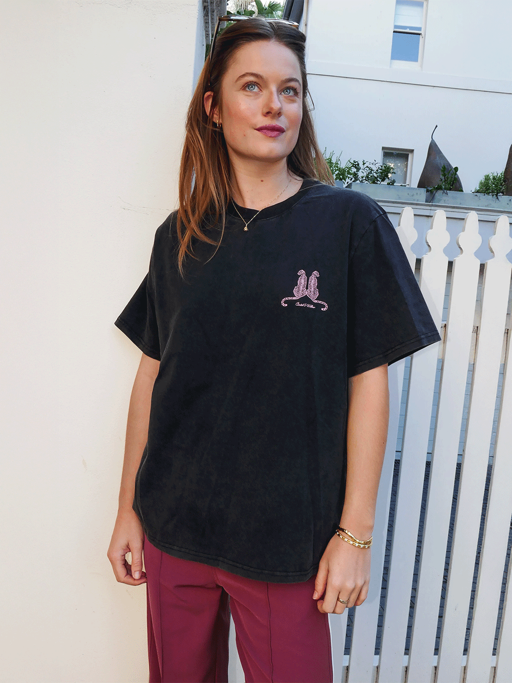 Leopard Lover Tee - VINTAGE WASH BLACK