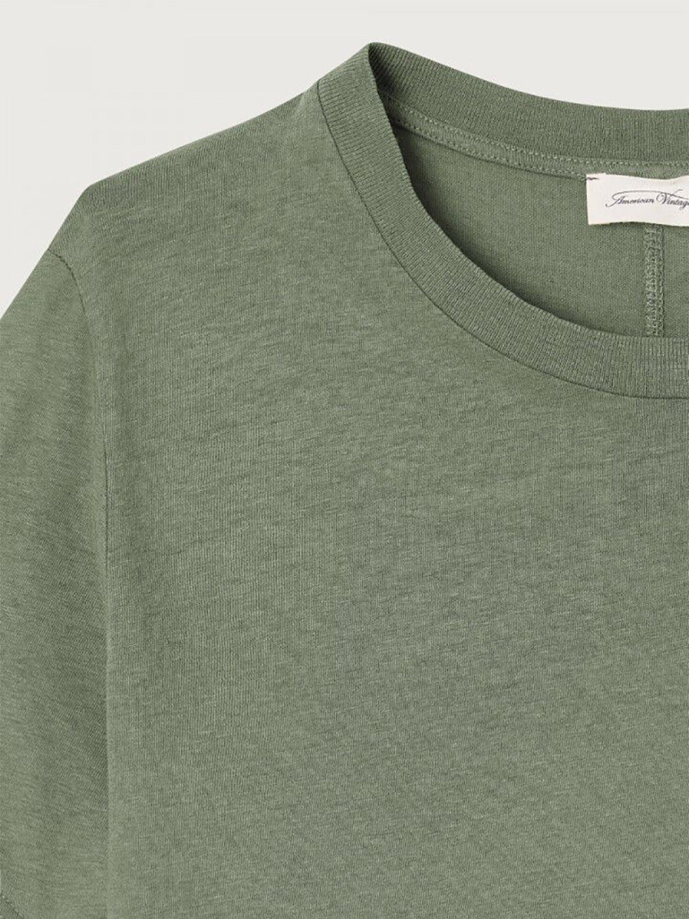 Lopintale Crew Neck T-Shirt - GREY GREEN