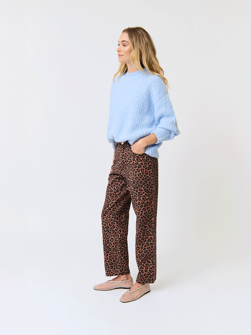 Lorenza Knit Sweater - ICE BLUE