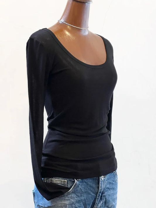 Mesh Long Sleeve Top