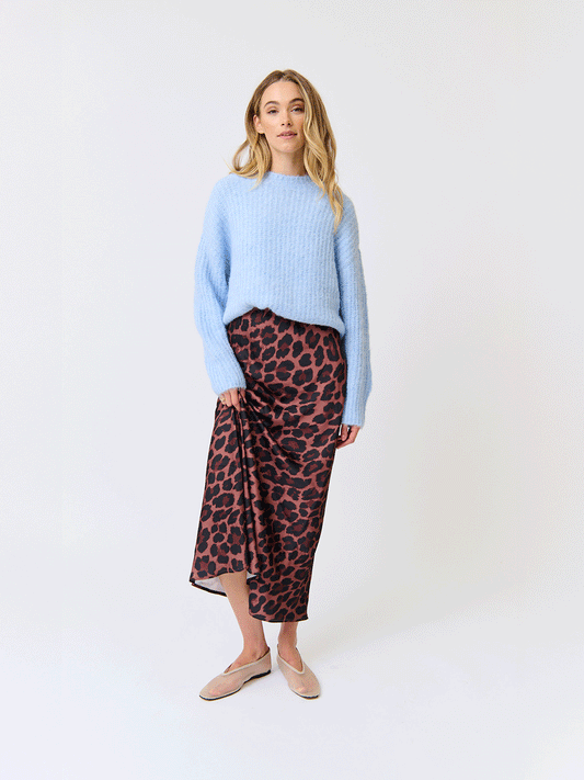 Millie Slip Skirt - COCO LEOPARD