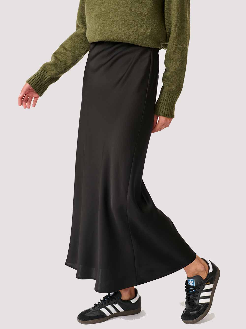 Millie Slip Skirt - BLACK