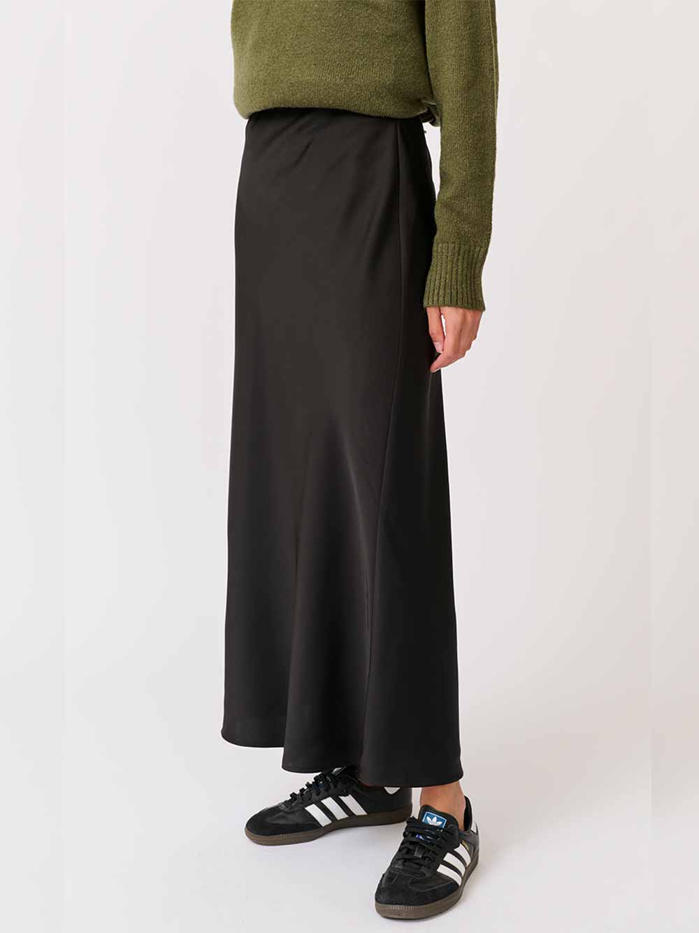 Millie Slip Skirt - BLACK