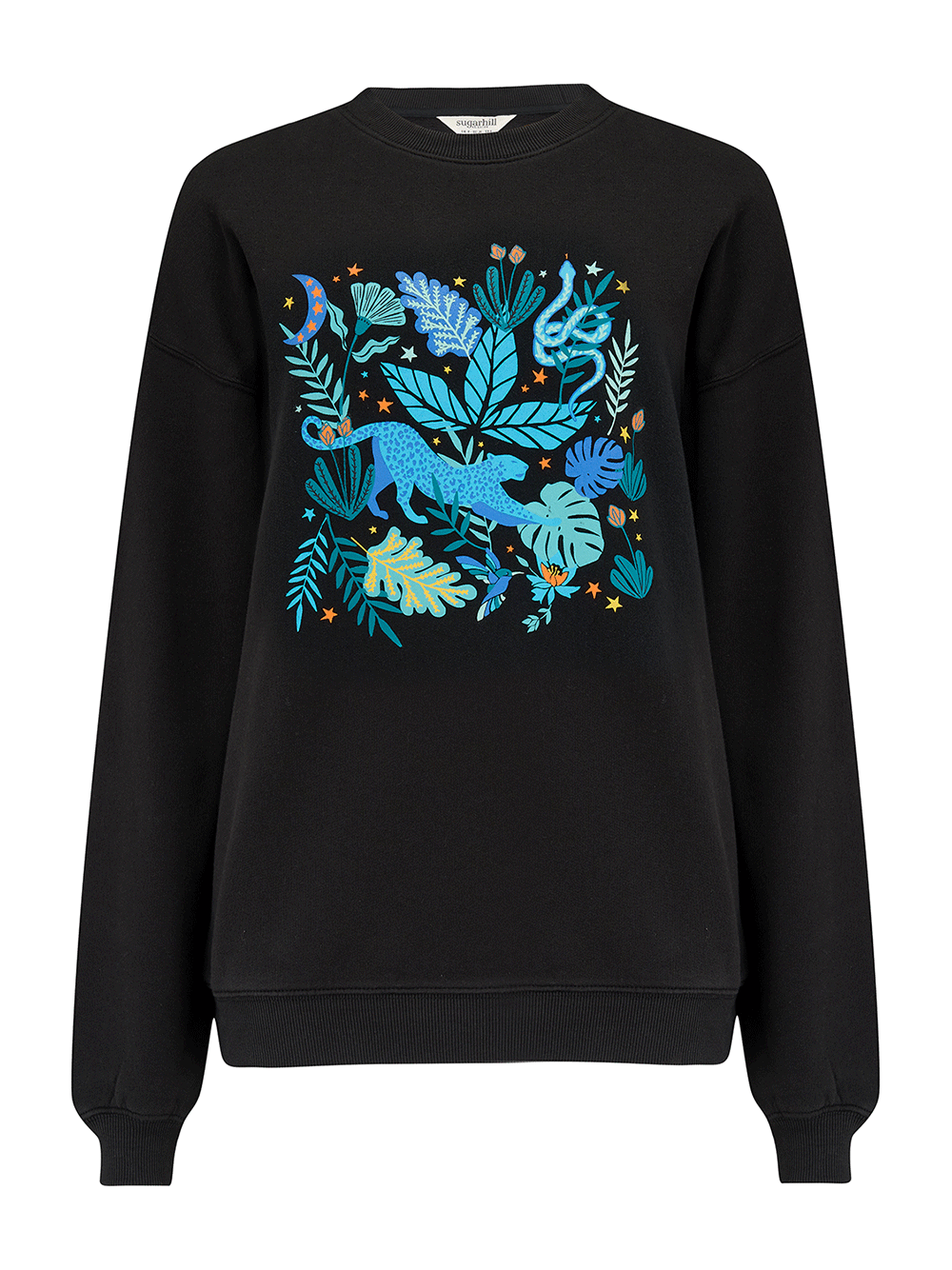 Noah Sweatshirt - BLACK/JUNGLE BLUES