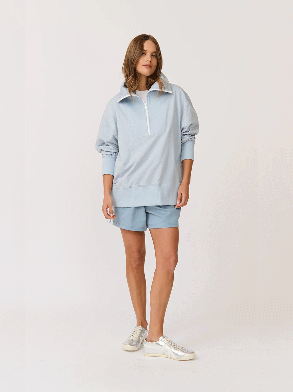 Nova Half Zip Sweater - SKY