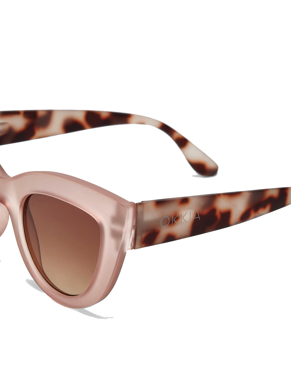 Claudia Sunglasses (OK013) - PINK HAVANA