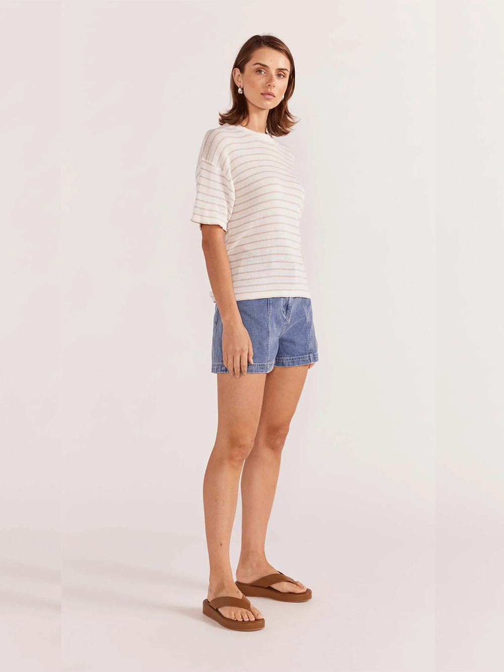 Paige Stripe Knit Tee