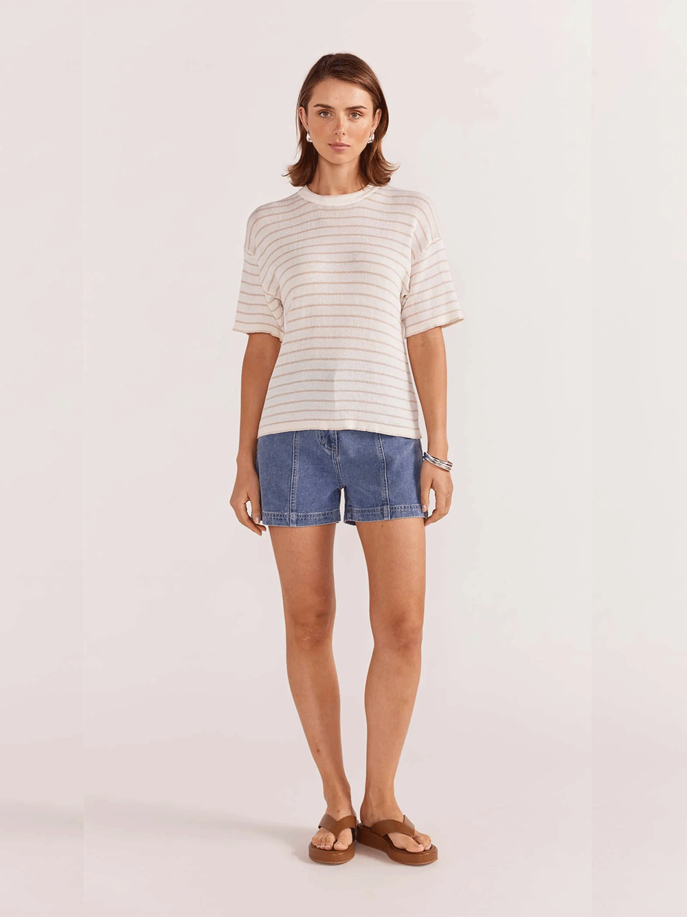 Paige Stripe Knit Tee