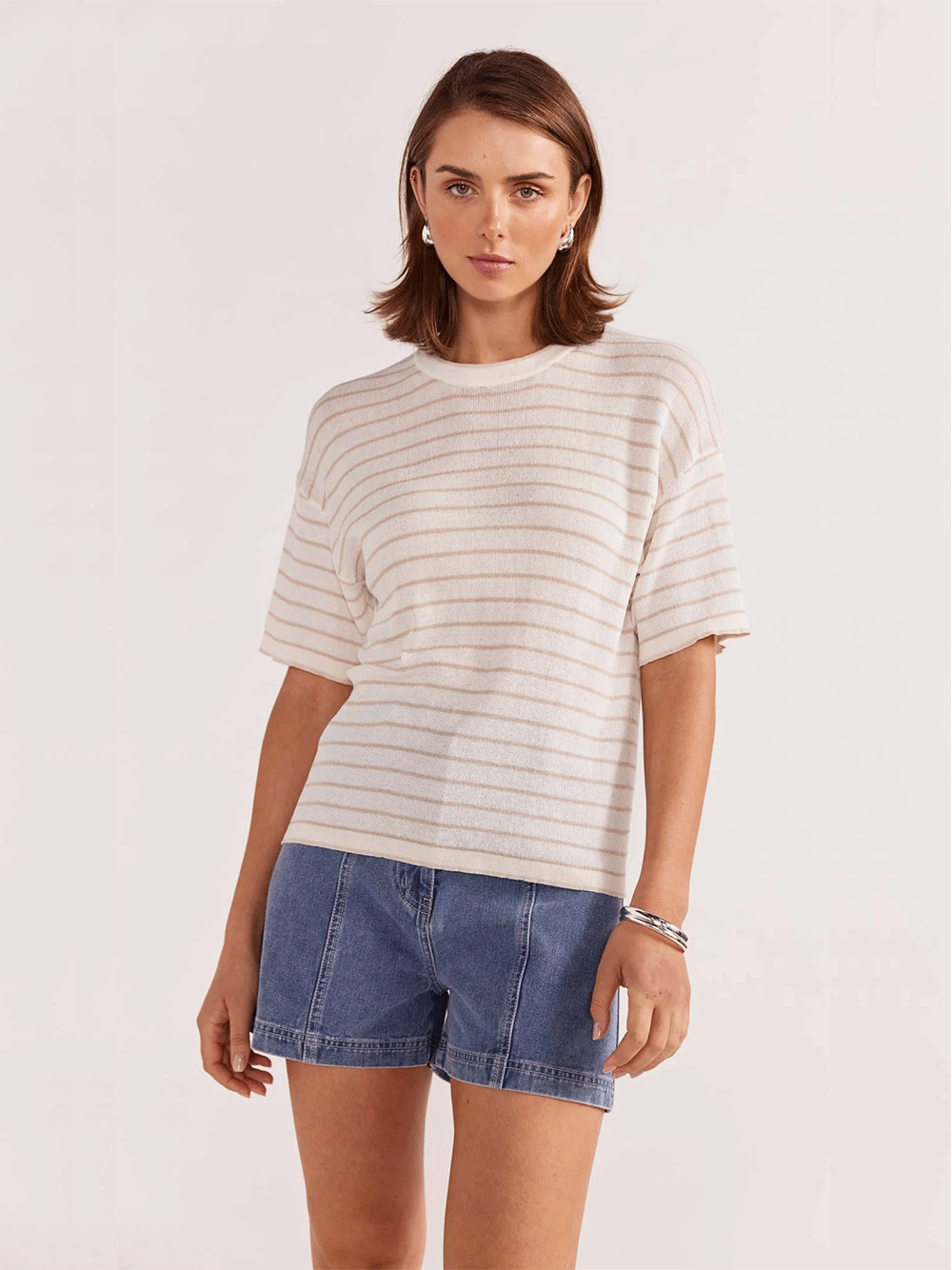 Paige Stripe Knit Tee