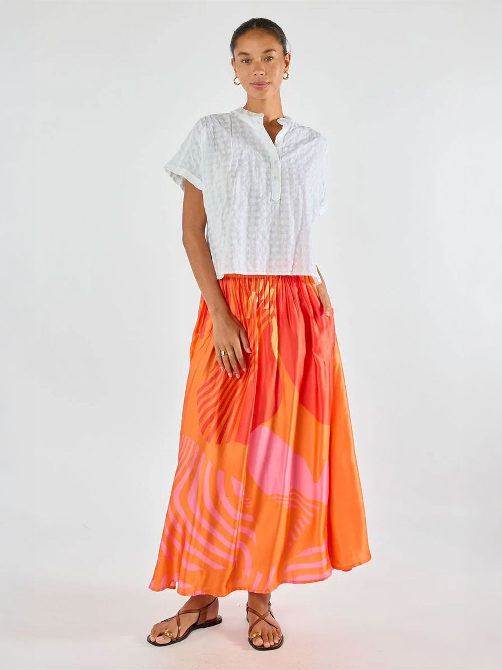 Papillon Skirt - ORANGE