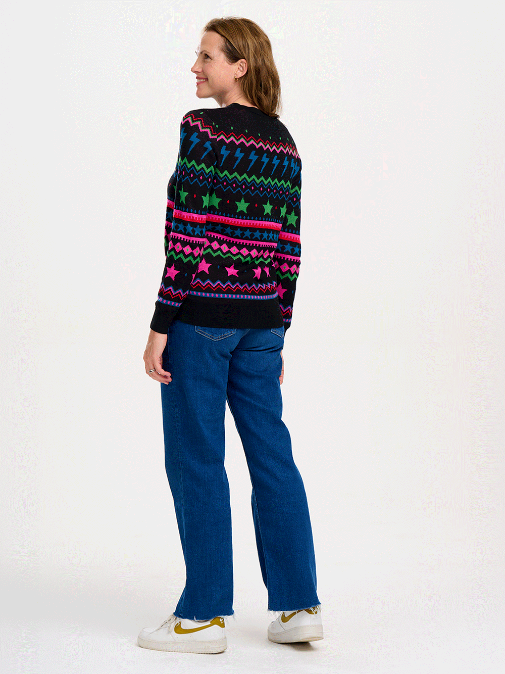 Rosie Jumper - BLACK/LIGHTNING AND STARS FAIRISLE