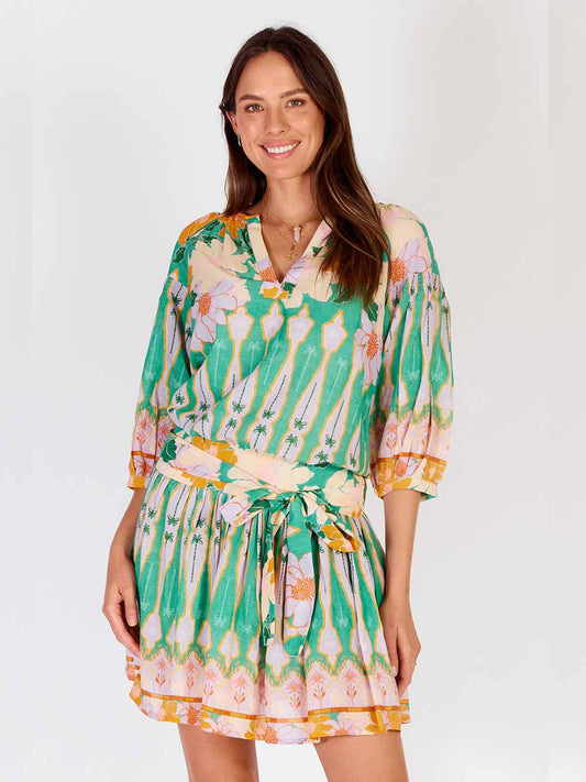 Lucido Mini Dress - GREEN