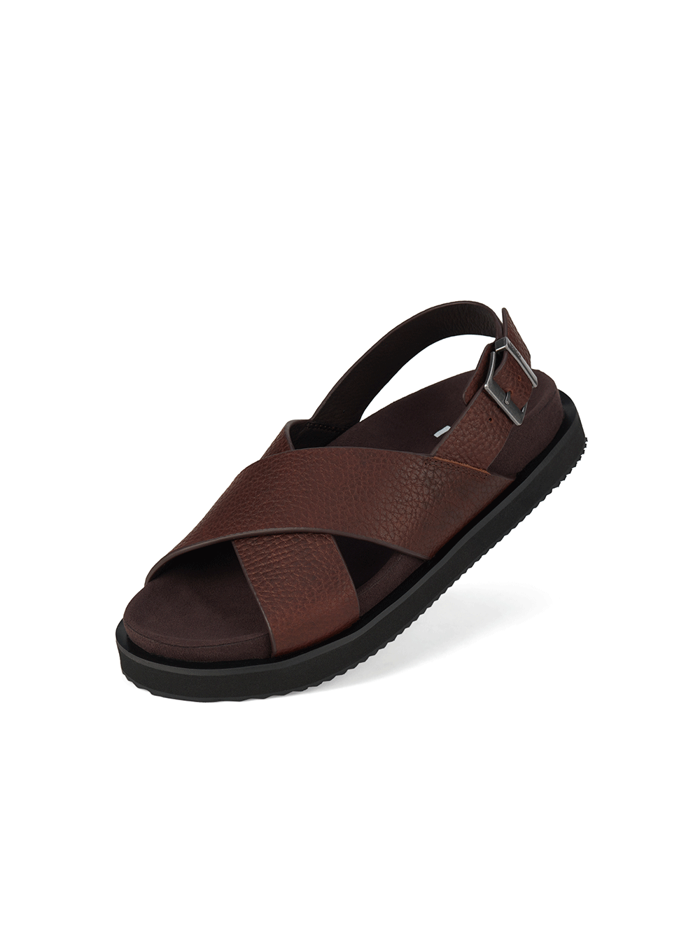 Rhodes Cross Sandal - CHOCOLATE
