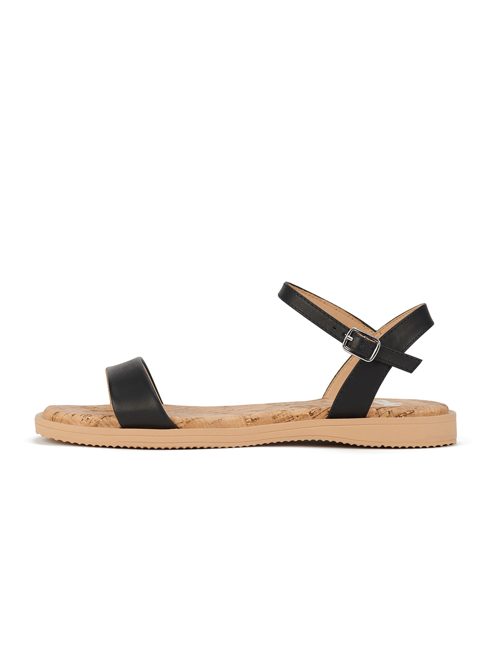 Cork Sandal - BLACK