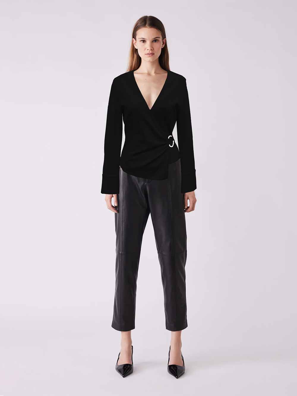 Stranger Cross Over Top - BLACK